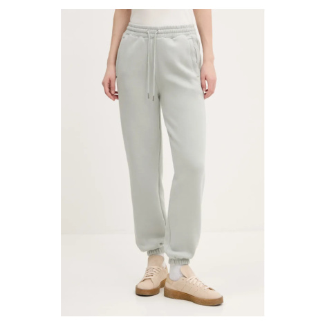 Tepláky Abercrombie & Fitch dámské, zelená barva, hladké, KI147-5005