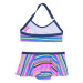 COLOR KIDS-Bikini W. Skirt - AOP, azure blue barevná