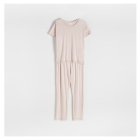 Reserved - Dvoudílná pyžamová souprava - Růžová
