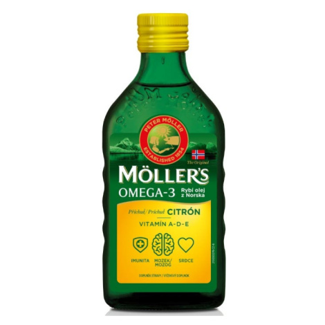 Mollers Omega 3 Citron rybí olej 250 ml Möller´s