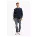 Tommy Hilfiger Sweater - EMBROIDERED BIG GRAPHIC CNECK blue