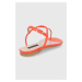Kožené sandály Patrizia Pepe dámské, oranžová barva