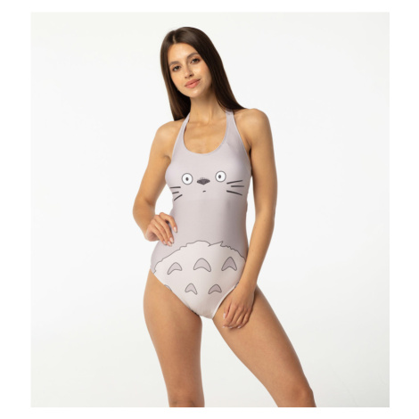 Aloha From Deer Woman's Totoro Open Back Swimsuit SSOB AFD940