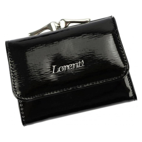 Lorenti Kožená černá malá dámská peněženka RFID v krabičce Černá