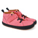 PEGRES CELOROČKY NUBUK BF32 Pink | Dětské celoroční barefoot boty