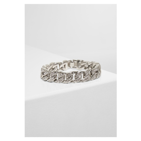 Big Bracelet With Stones - silver Urban Classics