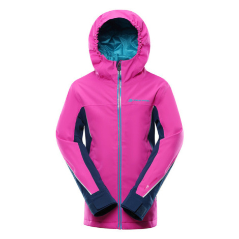 mikaero 4 růžová dětská lyžařská bunda s membránou ptx