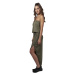 Ladies Viscose Bandeau Dress - olive