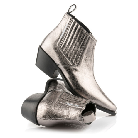 Šedé dámské chelsea boots