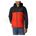 Bunda Columbia Powder Lite™ Hooded Jacket M - červená/tmavě šedá