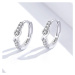 GRACE Silver Jewellery Stříbrné náušnice kruhy se zirkony Trinidad, stříbro 925/1000 E-SCE872/23