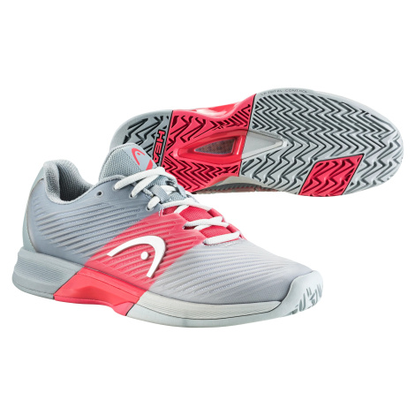 Dámská tenisová obuv Head Revolt Pro 4.0 AC Grey/Coral