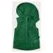 Volná zelená dámská vesta s kapucí (2655)