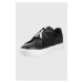 Kožené boty Calvin Klein Jeans černá barva
