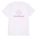 Converse SEASONAL STAR CHEVRON SS TEE Dámské tričko, bílá, velikost