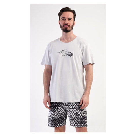 Šedé pánské krátké pyžamo Explorer
