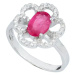 AutorskeSperky.com - Stříbrný prsten s rubínem - S2894