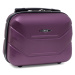 Rogal Fialová sada 2 luxusních plastových kufrů "Luxury" - M (35l), L (65l)