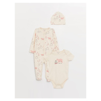 LC Waikiki Crew Neck Printed Baby Boy 3-Piece Set