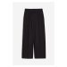 H & M - Široké elegantní kalhoty - černá