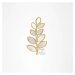 Éternelle Perleťová brož s perlou Edurne B7315-XH1921 Zlatá Bílá