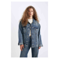 DEFACTO Oversize Wide Cut Jean Jacket