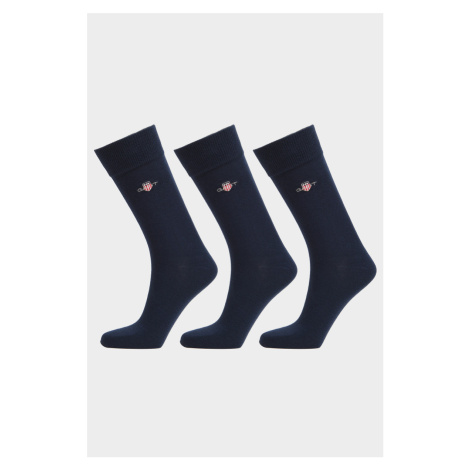 PONOŽKY GANT SHIELD SOCKS 3-PACK modrá