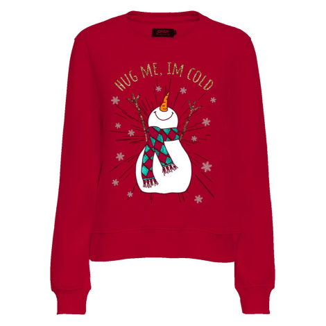 ONLY Dámský svetr ONLYDA Regular Fit 15270956 Urban Red SNOWMAN