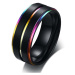 Sam's Artisans Prsten Chromatic Lines chirurgická ocel IPRM005 Velikost: 59