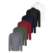 SET OF SIX G783 DEWBERRY JUDGE COLLAR SHIRT-BLACK-WHITE-NAVY-KHAKI-BURGUNDY-ANTHRACITE