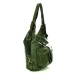 Kožená kabelka přes rameno Mazzini M132 zelená