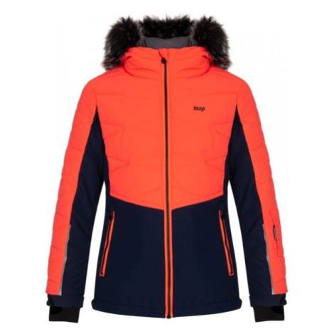 Loap OKUMA Dětská lyžařská bunda, oranžová, velikost