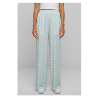 Urban Classics / Ladies Viscose Resort Pants oceanbluecheck