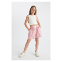 DEFACTO Girls Cotton Striped Shorts