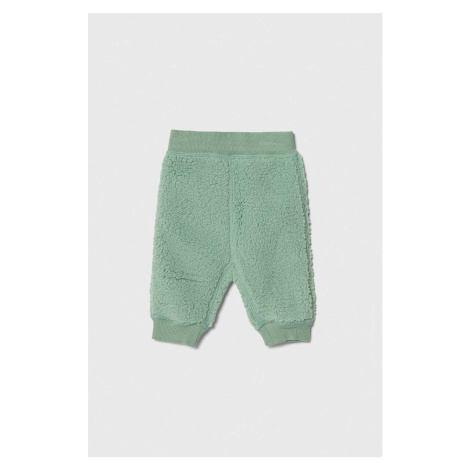 Oboustranné kalhoty United Colors of Benetton zelená barva, vzorované