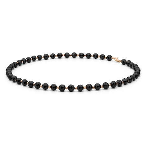 Luxusní náhrdelník ze zlata a onyxu Planet Shop