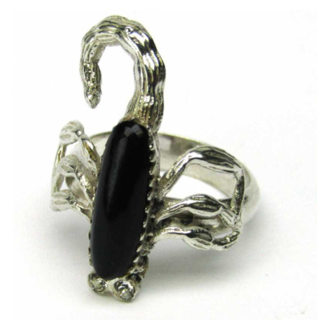AutorskeSperky.com - Stříbrný prsten s onyxem - S4506