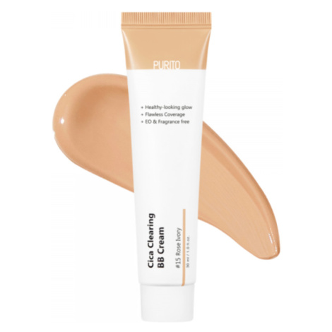 PURITO - CICA CLEARING BB CREAM 15 ROSE IVORY - BB krém s UVA a UVB filtry 30 ml