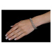 Luxusní dámský stříbrný náramek SIGNY varianta 19 cm