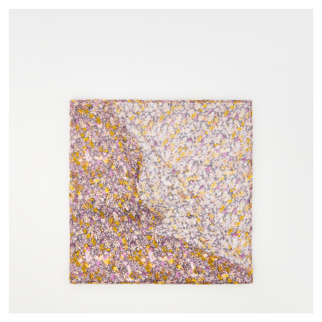 Reserved - Šátek z viskózy s květinovým vzorem - Vícebarevná