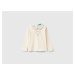 Benetton, T-shirt With Sequin Collar