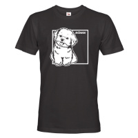 Pánské tričko pro milovníky zvířat - Bišonek