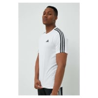 Tréninkové tričko adidas Performance Training Essentials bílá barva, s aplikací, IB8151