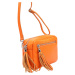 Kožená crossbody kabelka Luka 20-030 oranžová