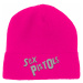 Sex Pistols zimní kulich, Logo Fluorescent Pink