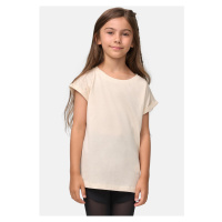 Dívčí organické tričko s prodlouženým ramenem whitesand