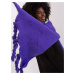 Tmavě fialový široký dámský šátek