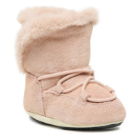 Dětské kotníkové zimní boty MOON BOOT CRIB SUEDE, 003 pale pink