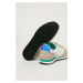 Boty Armani Exchange bílá barva, na plochém podpatku