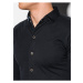 Černá pánská košile Ombre Clothing K540